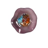 Viz Glass Amethyst's Heart, Small: Jewel Wall Art (Item# 7601SIR)