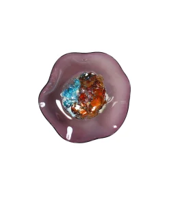 Viz Glass Amethyst's Heart, Small: Jewel Wall Art (Item# 7601SIR)