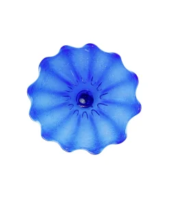 Viz Glass Azure Bloom, Large: Bubble Blast Wall Art (Item# 6314BIR)