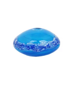 Viz Glass Azure Drift - Handblown Art Glass Sculpture (Item #8006)