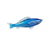 Viz Glass Azure Glide - Handblown Art Glass Fish Sculpture (Item #7907)