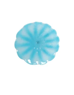 Viz Glass Azure Whirl, Medium: Pinwheel Wall Art (Item 7585MIR)