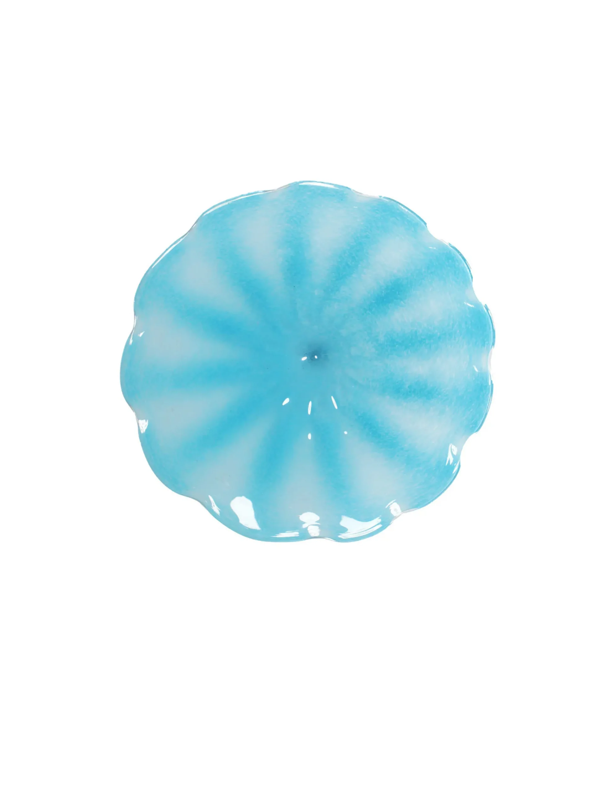 Viz Glass Azure Whirl, Medium: Pinwheel Wall Art (Item 7585MIR)