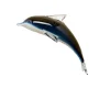 Viz Glass 7653BIR Dolphin Wall Art