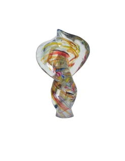 Viz Glass Celestial Helix - Handblown Art Glass Sculpture (Item #8030)
