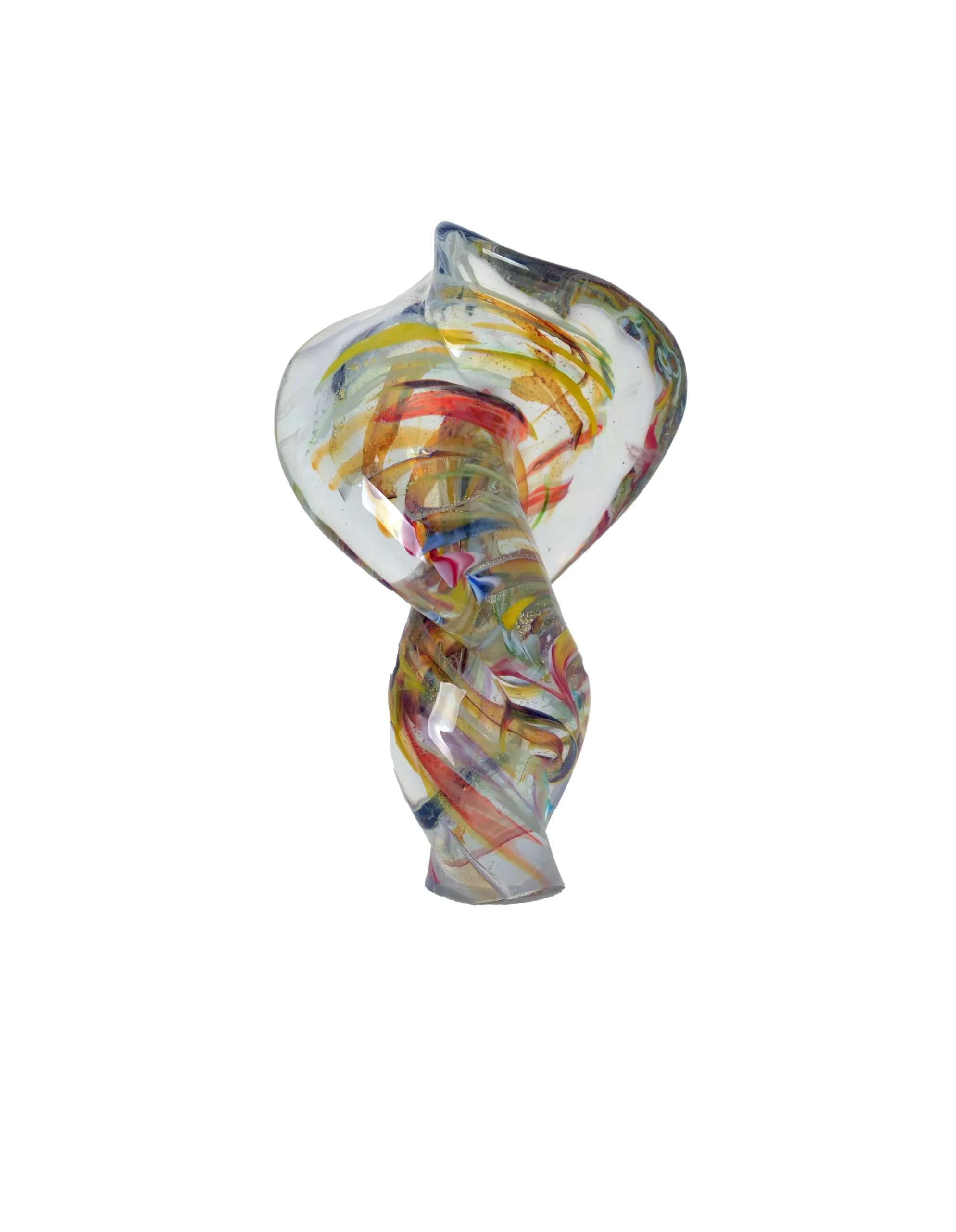 Viz Glass Celestial Helix - Handblown Art Glass Sculpture (Item #8030)