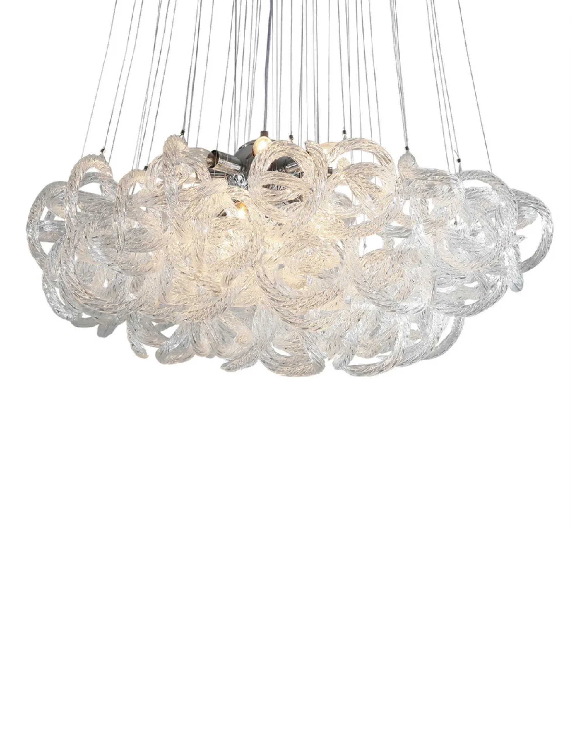 Viz Glass CH-2416-13C Large Infinity Chandelier