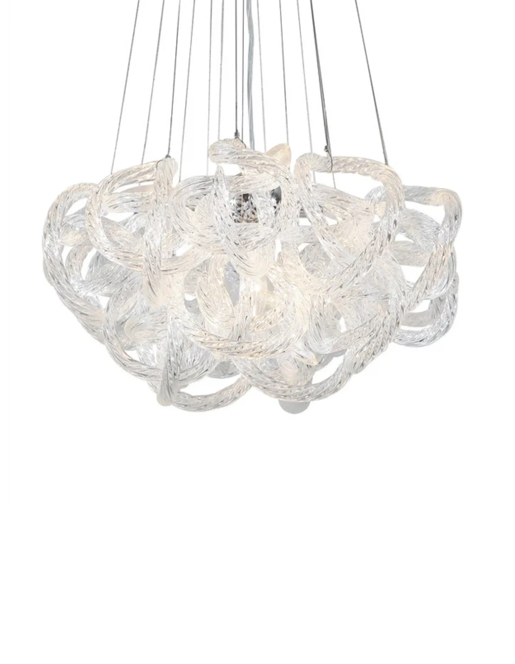 Viz Glass CH-2416-5C Small Infinity Chandelier