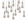Viz Glass CH-C2L2-14L Cosmopolitan Chandelier Clear Bubble Raindrop