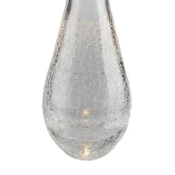 Viz Glass CH-C2L4-14L Cosmopolitan Chandelier Clear Crackled Raindrop