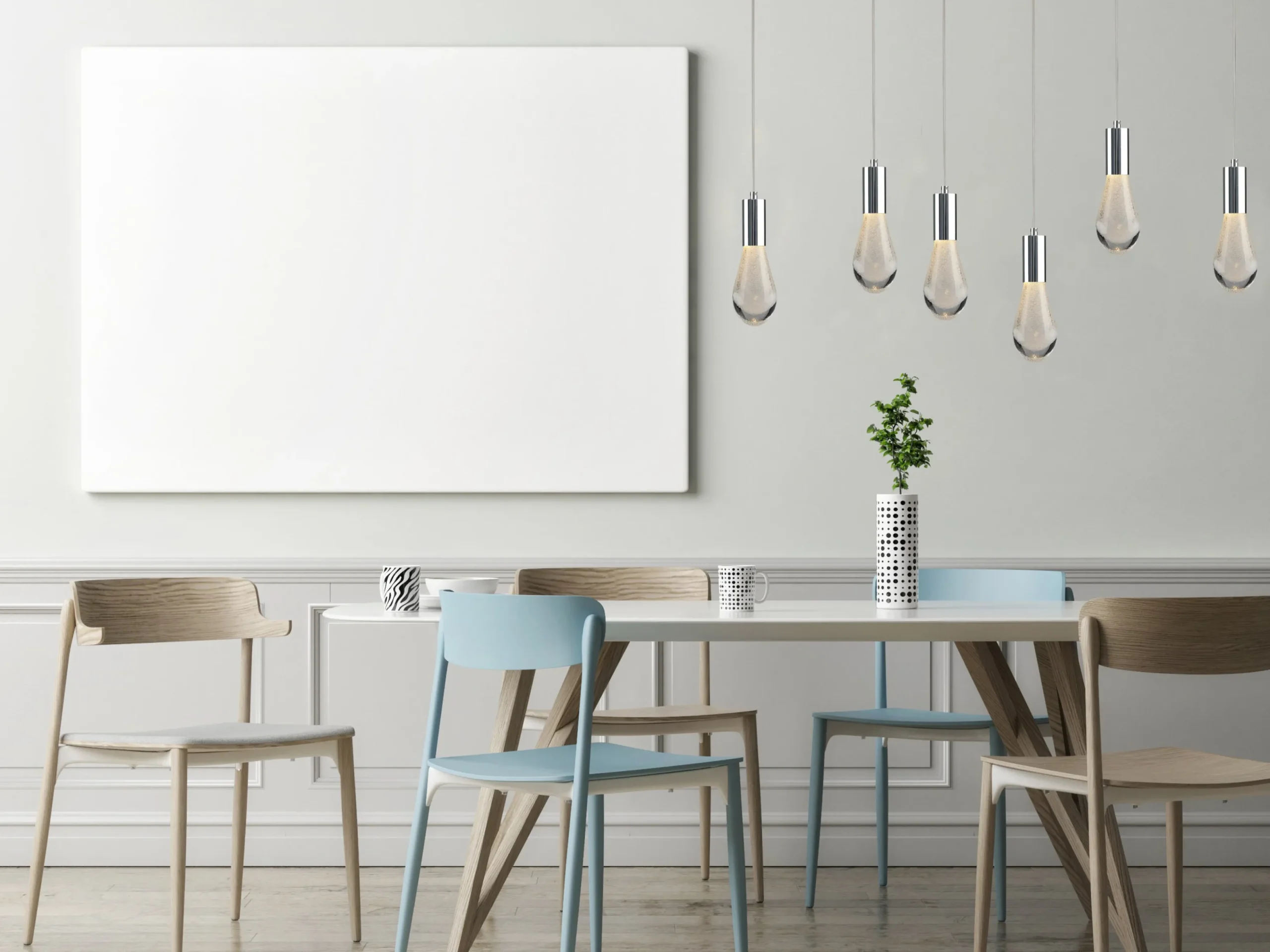 Viz Glass CH-C2L2-5L Cosmopolitan Chandelier Clear Bubble Raindrop