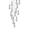 Viz Glass CH-C2L3-15R Cosmopolitan Chandelier Clear Raindrop