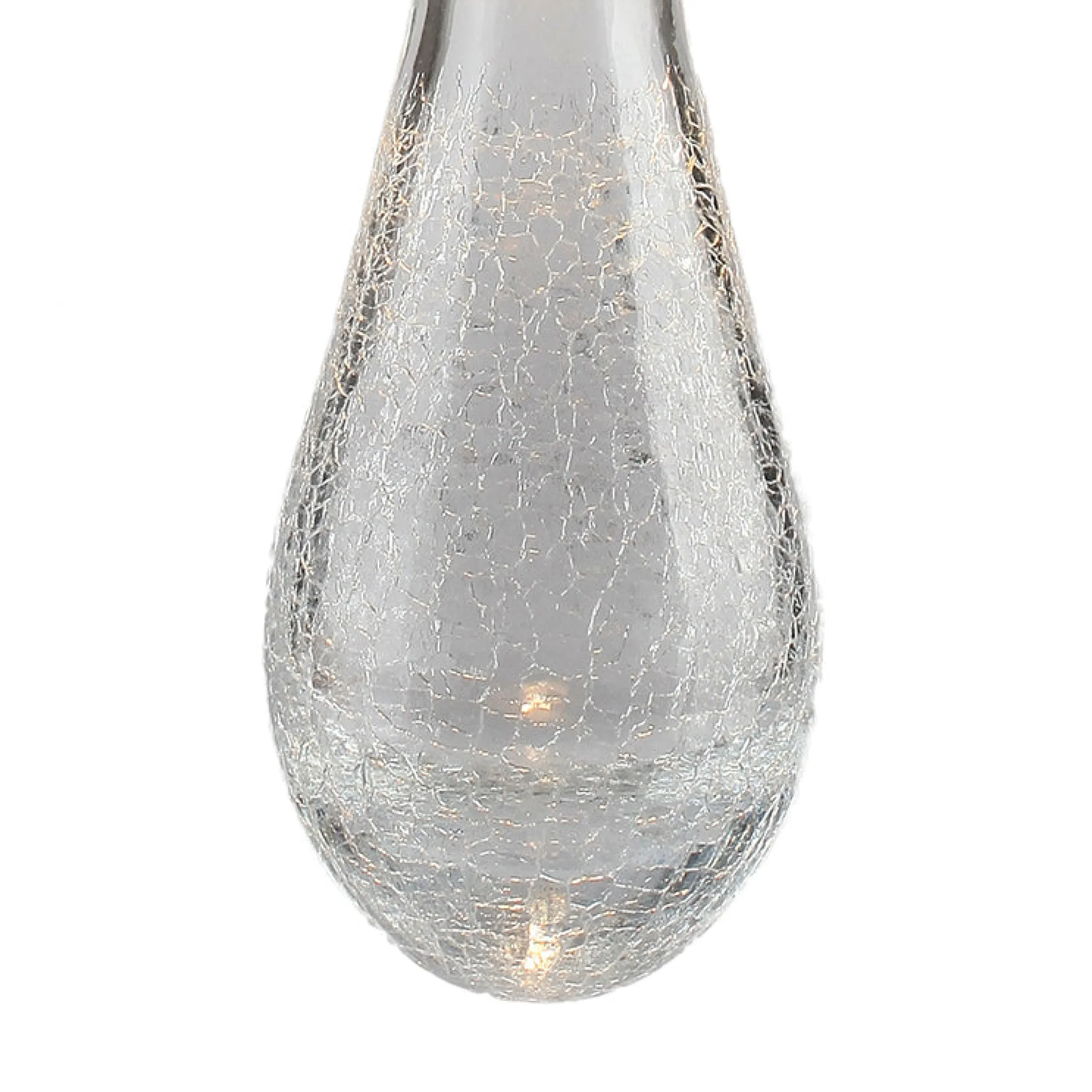Viz Glass CH-C2L4-15R Cosmopolitan Chandelier Clear Crackled Raindrop