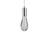 Viz Glass CH-C2L3-1R Cosmopolitan Pendant Clear Bubble Raindrop