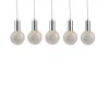 Viz Glass CH-C2R4-5L Cosmopolitan Chandelier Clear Crackled Round