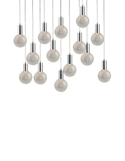 Viz Glass CH-C2R4-14L Cosmopolitan Chandelier Clear Crackled Round