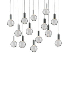 Viz Glass CH-C2R3-14L Cosmopolitan Chandelier Clear Round
