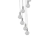 Viz Glass CH-C2R3-7R Cosmopolitan Chandelier Clear Round