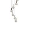 Viz Glass CH-C2R4-7R Cosmopolitan Chandelier Clear Crackled Round
