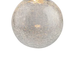 Viz Glass CH-C2R4-15R Cosmopolitan Chandelier Clear Crackled Round
