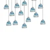 Viz Glass CH-C3T4-14L Cosmopolitan Chandelier Ocean Swirl Triangle
