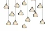 Viz Glass CH-C3T2-14L Cosmopolitan Chandelier Clear Bubble Triangle