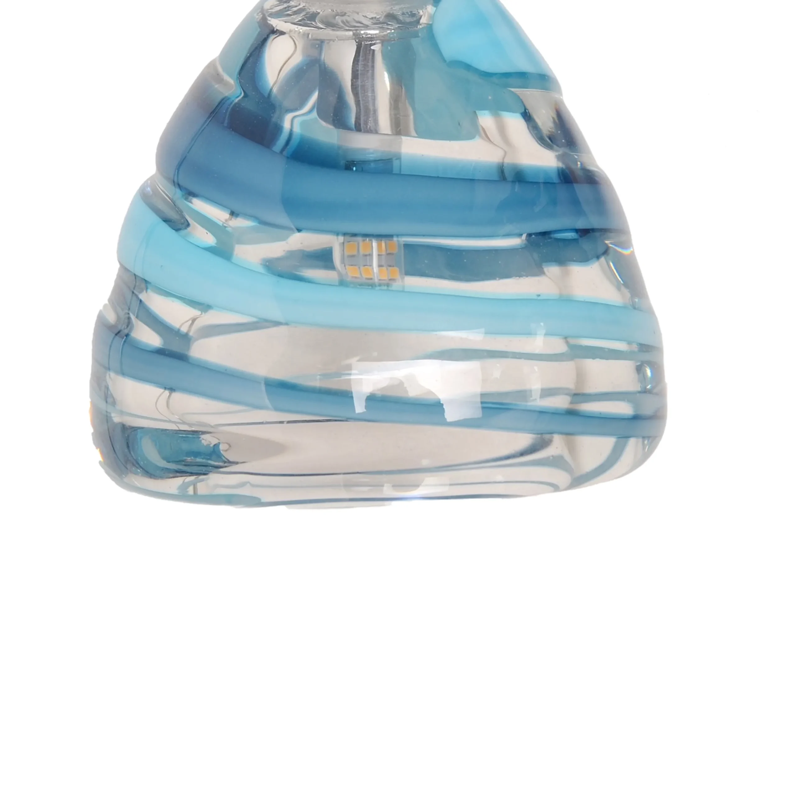 Viz Glass CH-C3T4-14L Cosmopolitan Chandelier Ocean Swirl Triangle