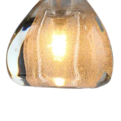 Viz Glass CH-C3T3-7R Cosmopolitan Chandelier Seeded Gold Triangle