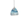 Viz Glass CH-C3T4-1R Cosmopolitan Pendant Ocean Swirl Triangle