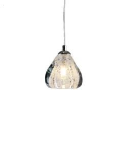 Viz Glass CH-C3T2-1R Cosmopolitan Pendant Clear Bubble Triangle