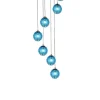 Viz Glass CH-D2SBA-7R Cosmopolitan Chandelier Aqua Snowball