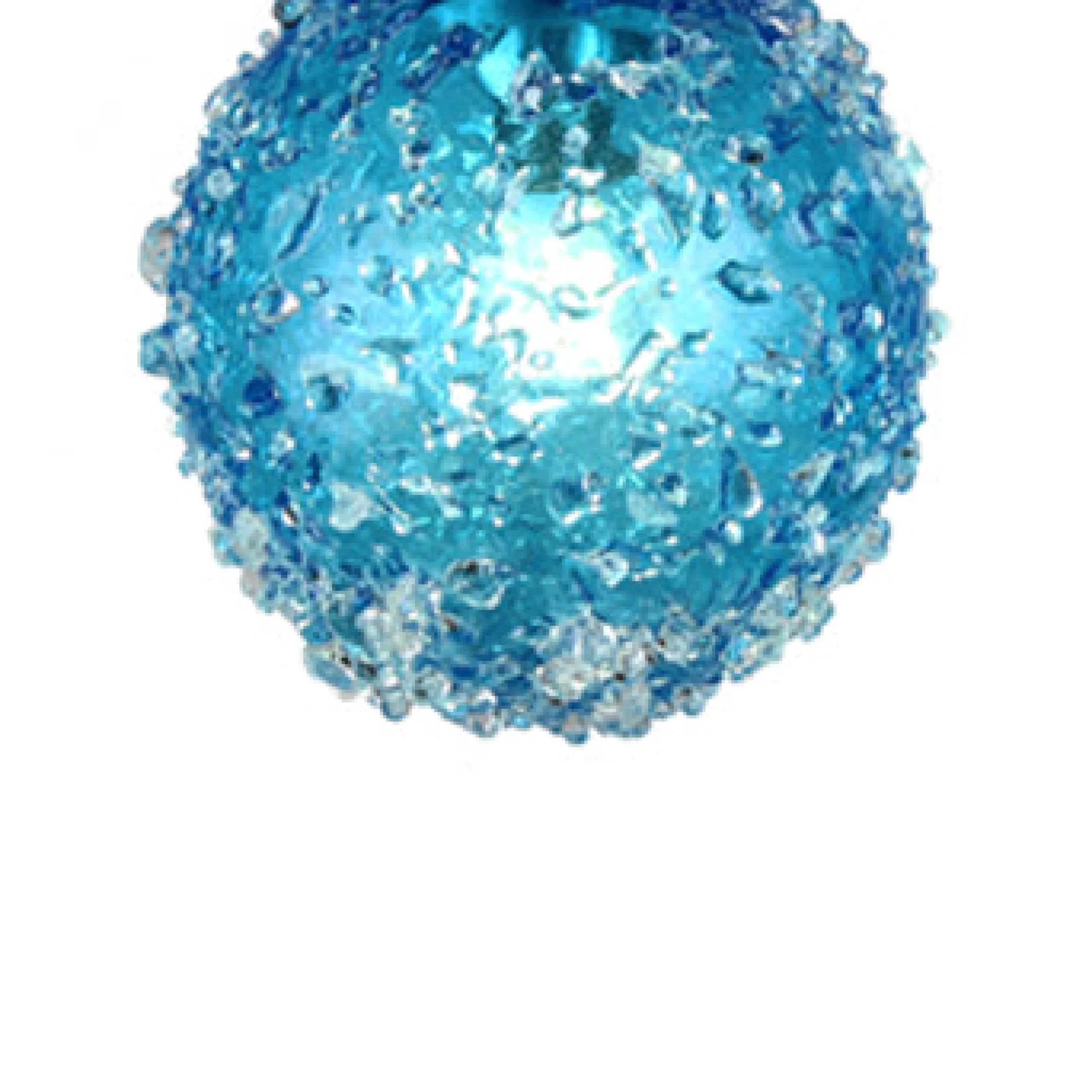 Viz Glass CH-D2SBA-15R Cosmopolitan Chandelier Aqua Snowball
