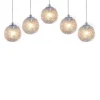 Viz Glass CH-D2SBC-5L Cosmopolitan Chandelier Clear Snowball