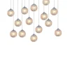 Viz Glass CH-D2SBC-14L Cosmopolitan Chandelier Clear Snowball