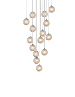 Viz Glass CH-D2SBC-15R Cosmopolitan Chandelier Clear Snowball