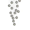 Viz Glass CH-D2SBSM-15R Cosmopolitan Chandelier Smoke Grey Snowball