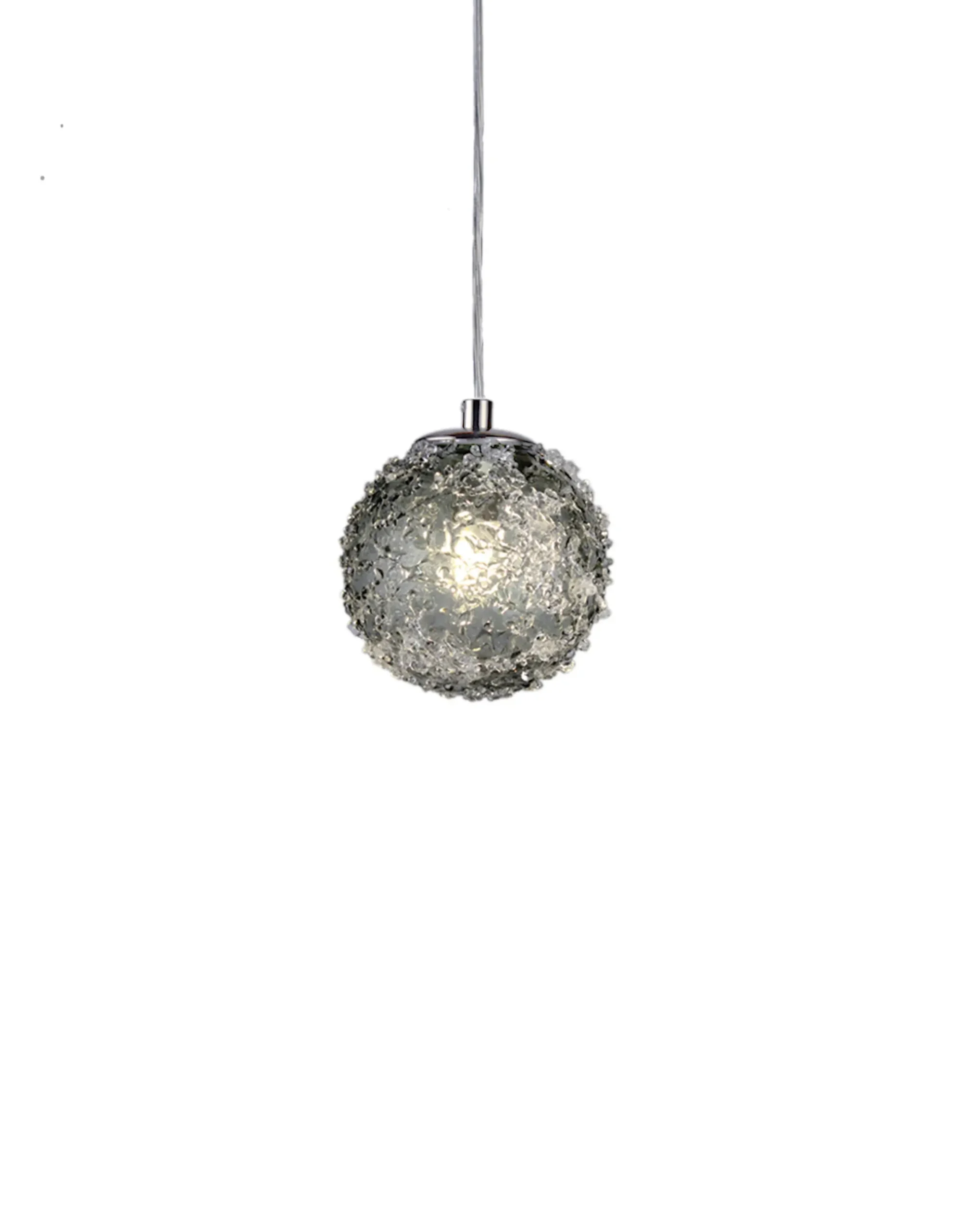 Viz Glass CH-D2SBSM-1R Cosmopolitan Pendant Smoke Grey Snowball