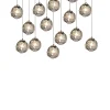 Viz Glass CH-D2STSM-14L Cosmopolitan Chandelier Smoke Grey Morning Star