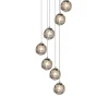 Viz Glass CH-D2STSM-7R Cosmopolitan Chandelier Smoke Grey Morning Star