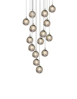 Viz Glass CH-D2STSM-15R Cosmopolitan Chandelier Smoke Grey Morning Star