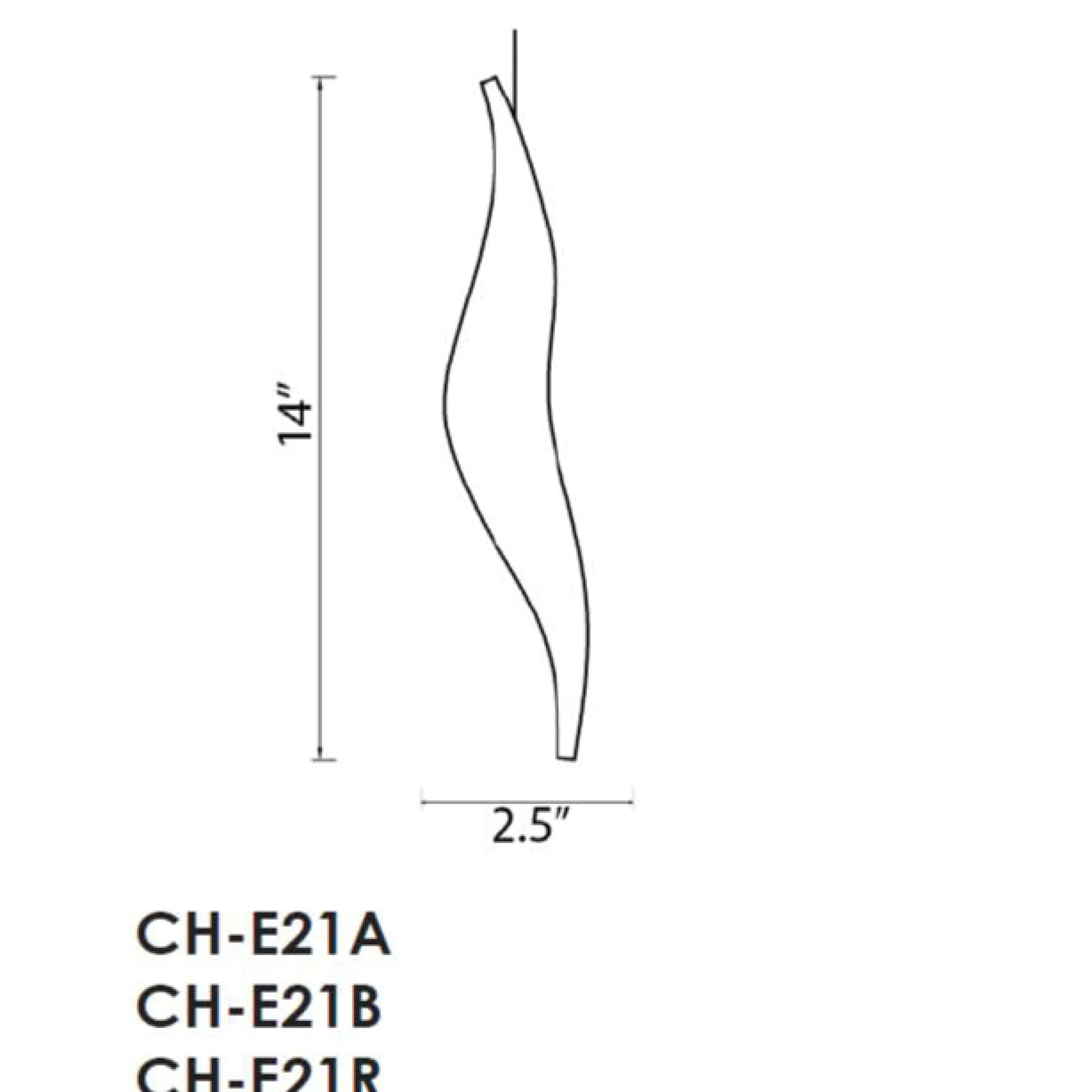 Viz Glass CH-E21B Tessera Cobalt Blue Avolare Glass Piece