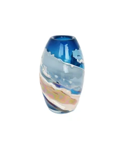 Viz Glass Coastal Dream - Handblown Art Glass Vase (Item #8002)