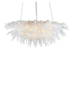 Viz Glass ColorSelect Angel Linear Blown Glass Chandelier