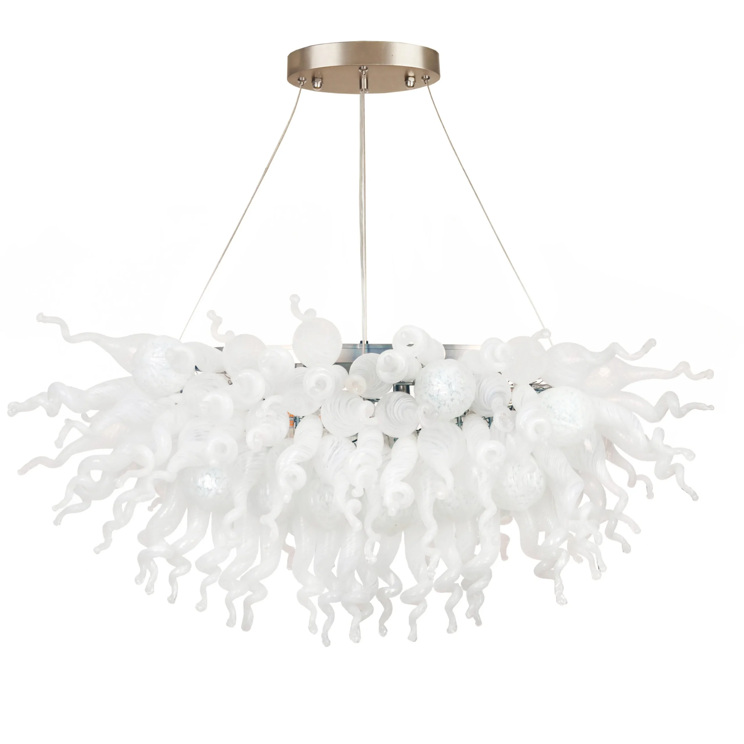 Viz Glass ColorSelect Angel Linear Blown Glass Chandelier