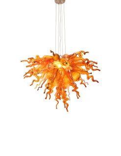 Viz Glass ColorSelect Autumn Small Blown Glass Chandelier