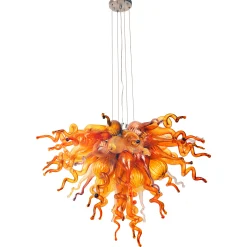 Viz Glass ColorSelect Autumn Small Blown Glass Chandelier