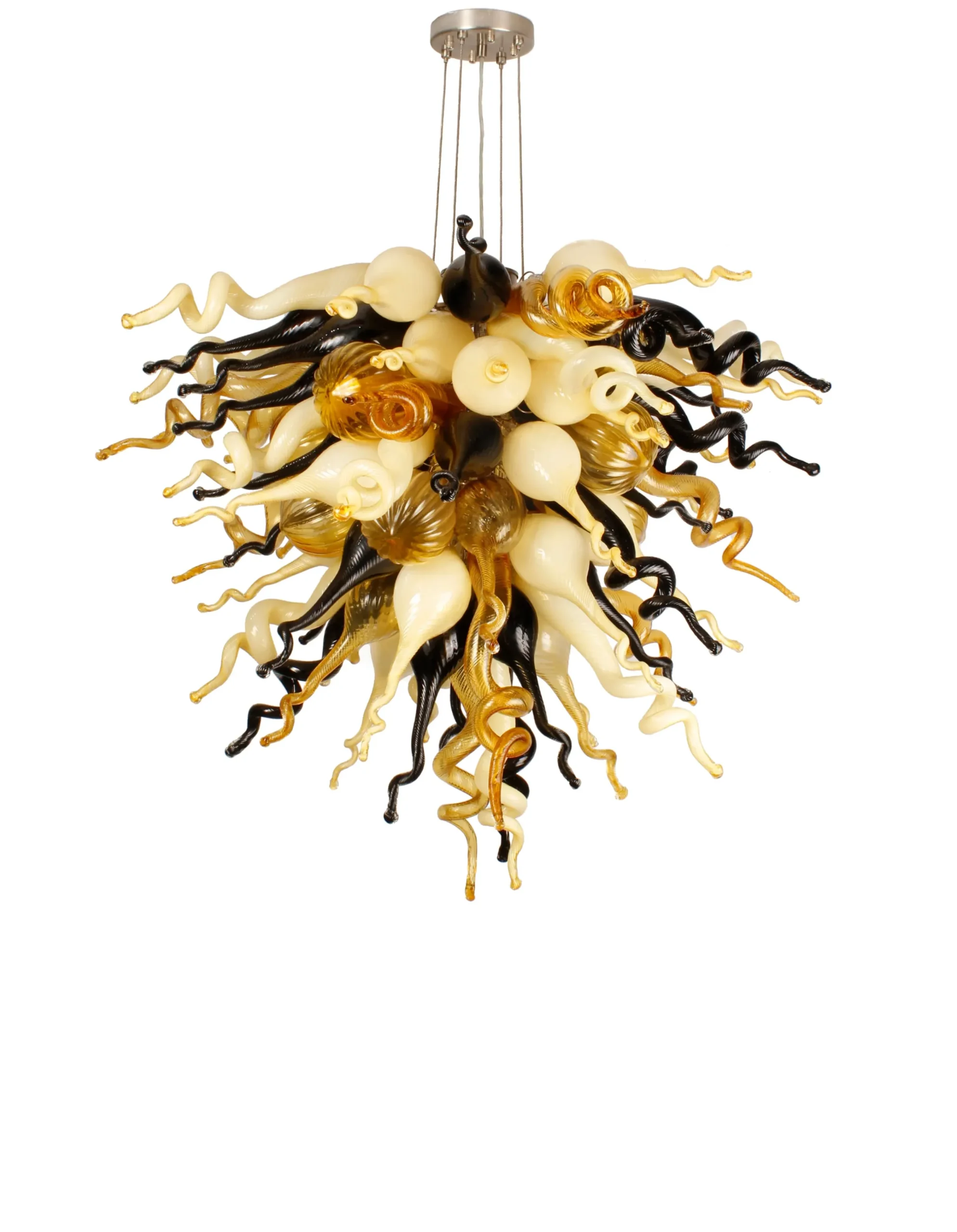 Viz Glass ColorSelect Baltic Amber Large Chandelier