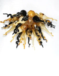 Viz Glass ColorSelect Baltic Amber Blown Glass Wall Sconce