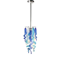 Viz Glass ColorSelect Blue Love Blown Glass Pendant