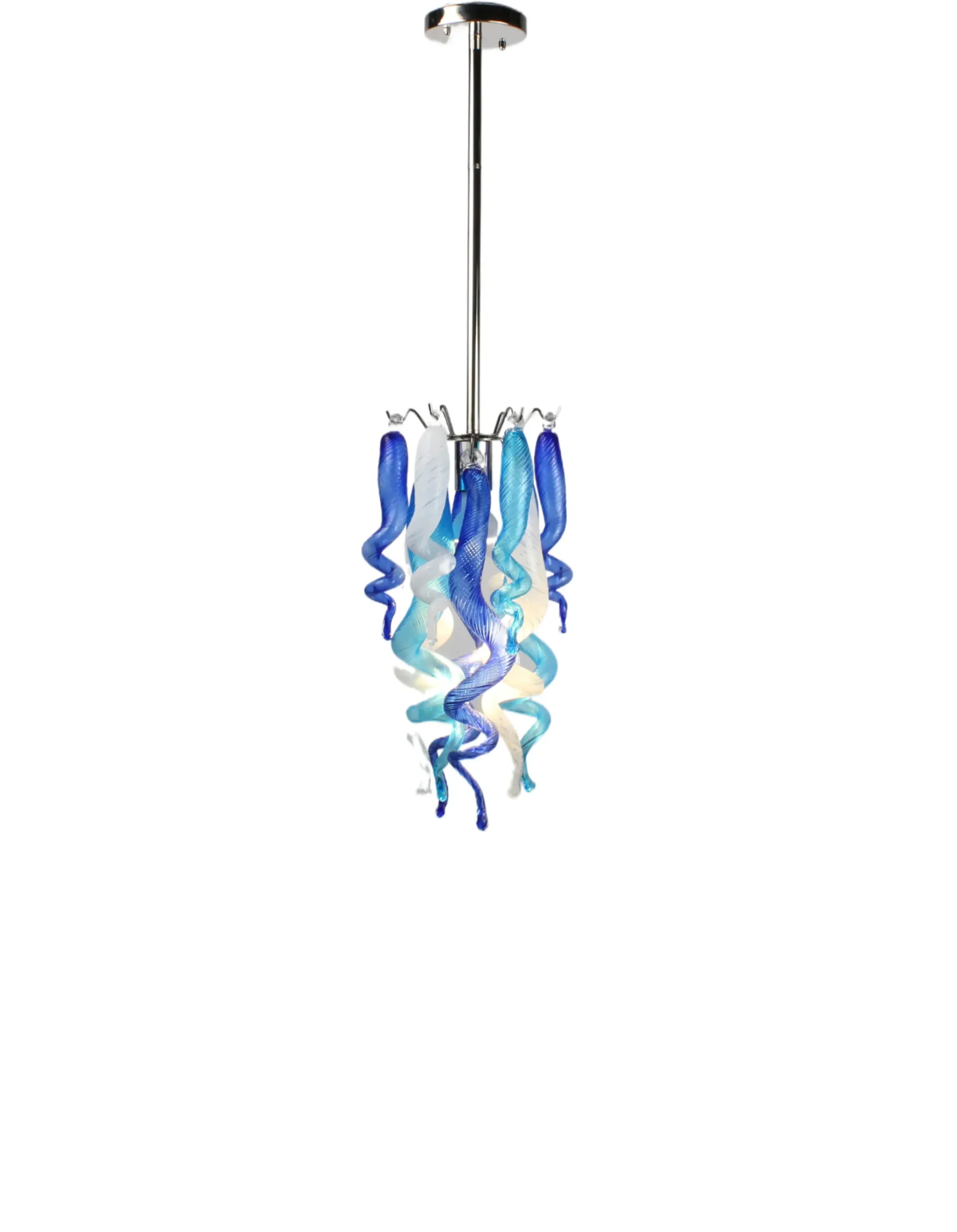 Viz Glass ColorSelect Blue Love Blown Glass Pendant